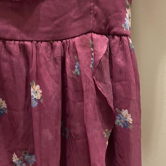 Abercrombie & Fitch S Floral Maxi Dress | High-Low Hem, Off-Shoulder, NWT - Picture 6 of 11